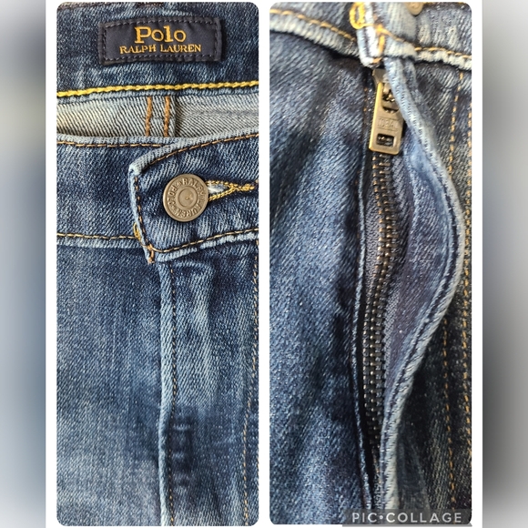 Polo Ralph Lauren Parkside Active Taper Stretch Jeans size 44/32 zip fly - Picture 6 of 14